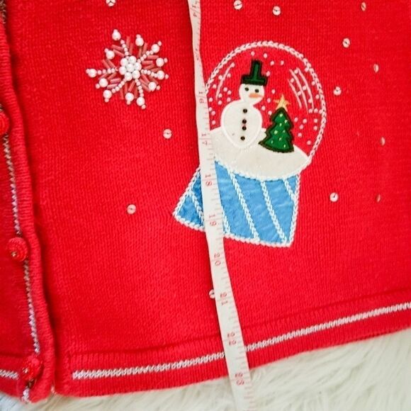 All Points vintage Christmas snow globe sweater - Picture 4 of 12